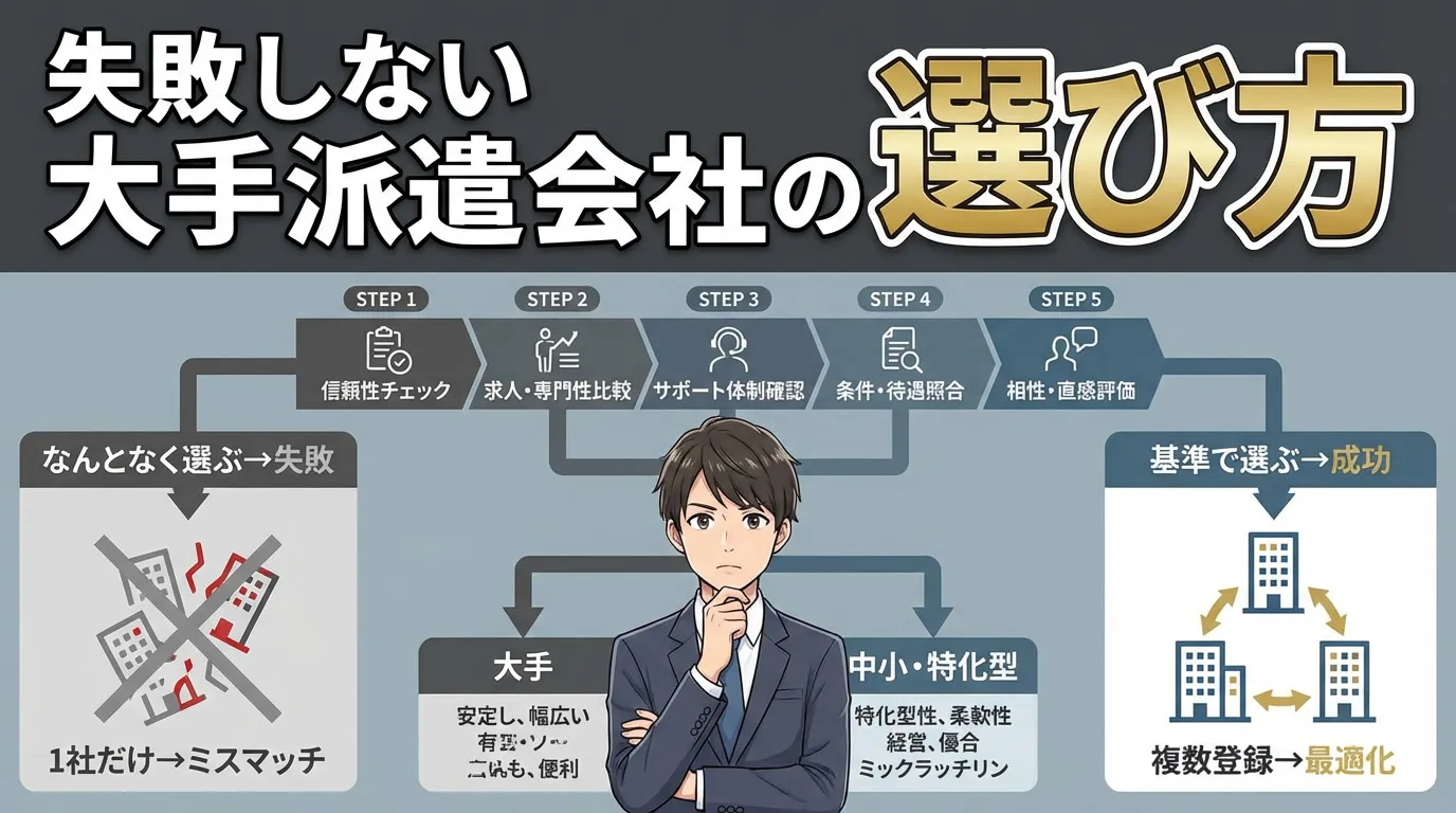 失敗しない大手派遣会社の選び方