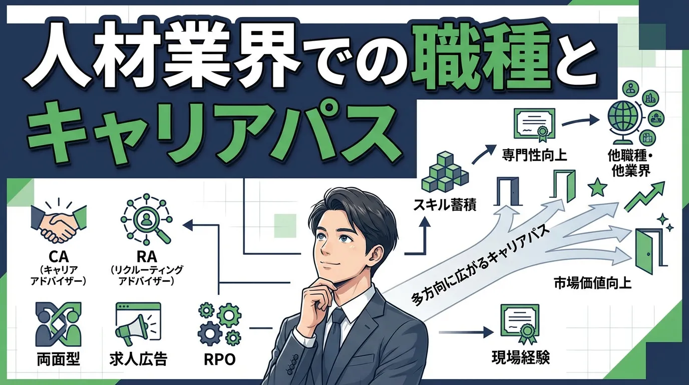 人材業界での職種とキャリアパス