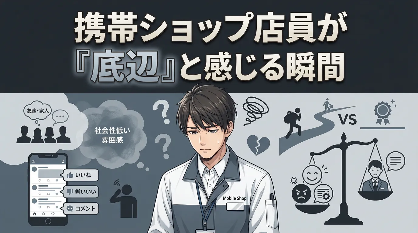 携帯ショップ店員が「底辺」と感じてしまう瞬間