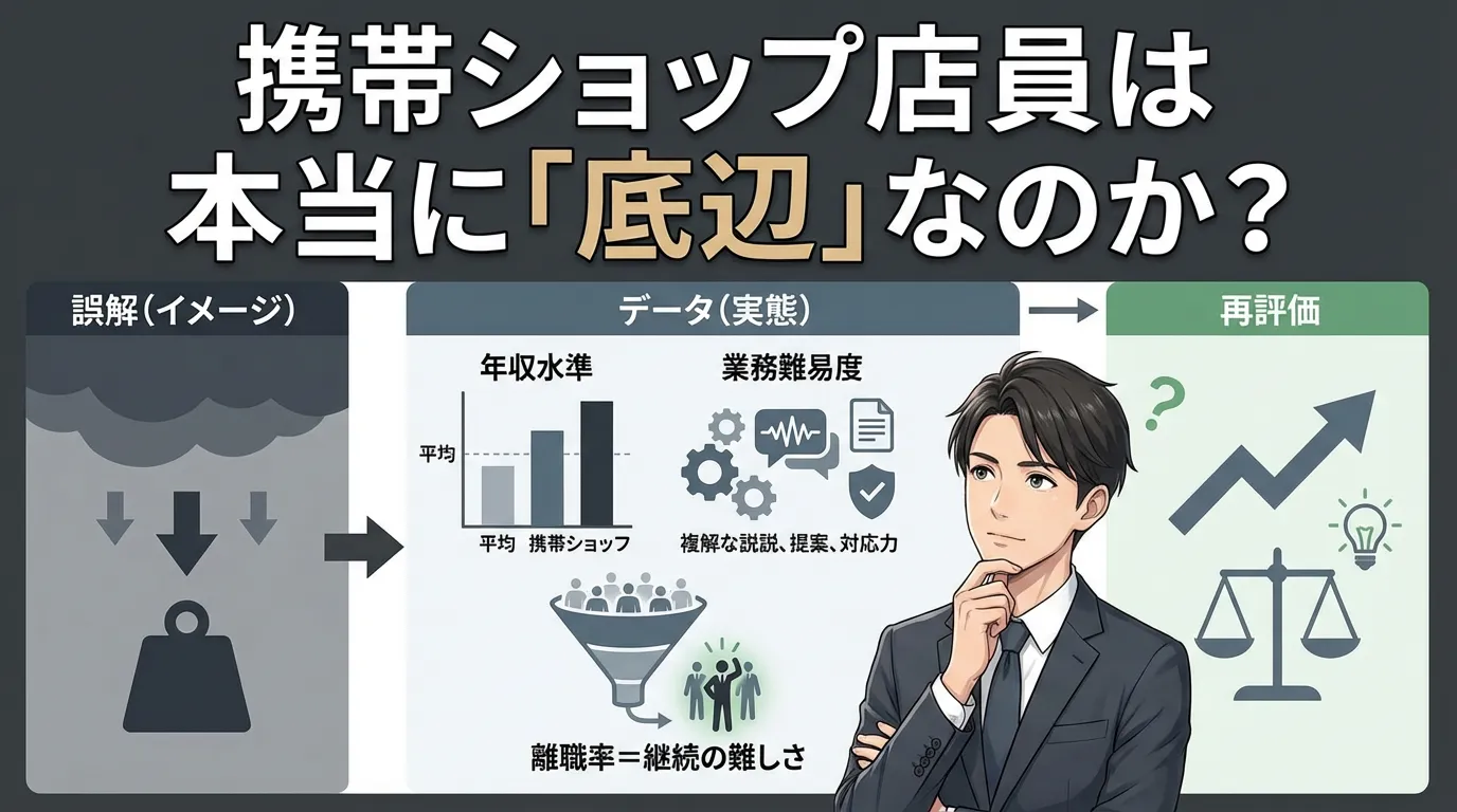 実際のところ、携帯ショップ店員は「底辺」なのか