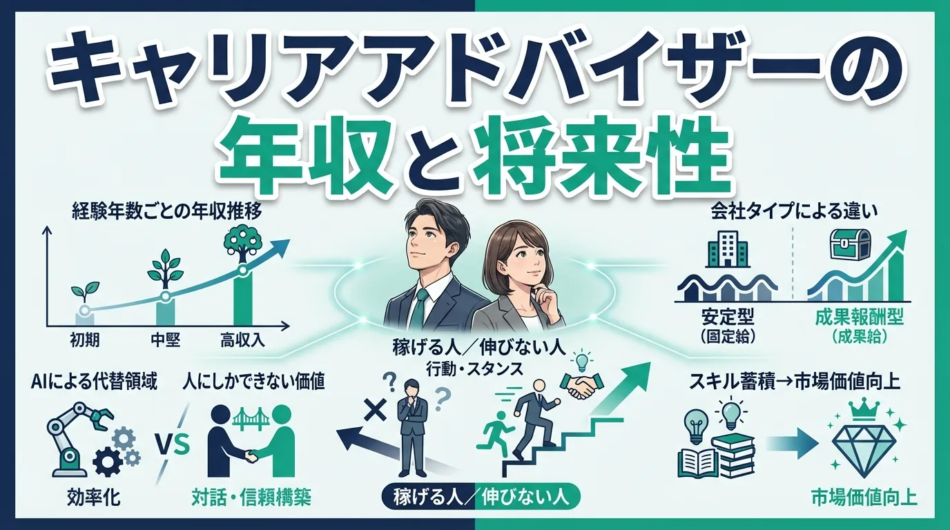 キャリアアドバイザーの年収と将来性