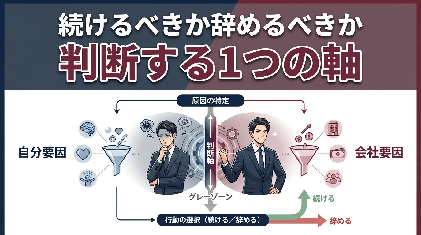 続けるべきか辞めるべきか、判断する1つの軸