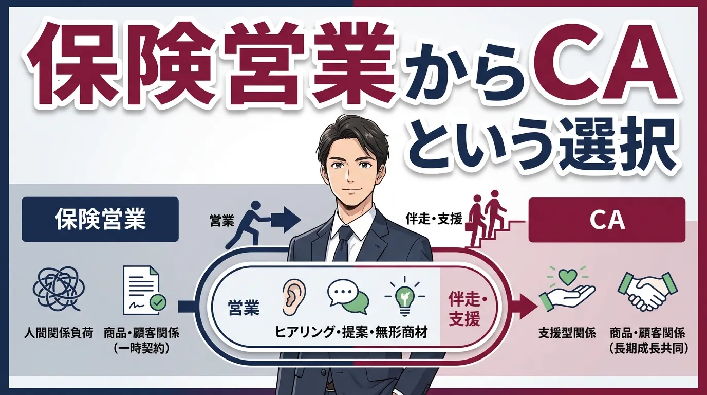 保険営業からキャリアアドバイザーへという選択