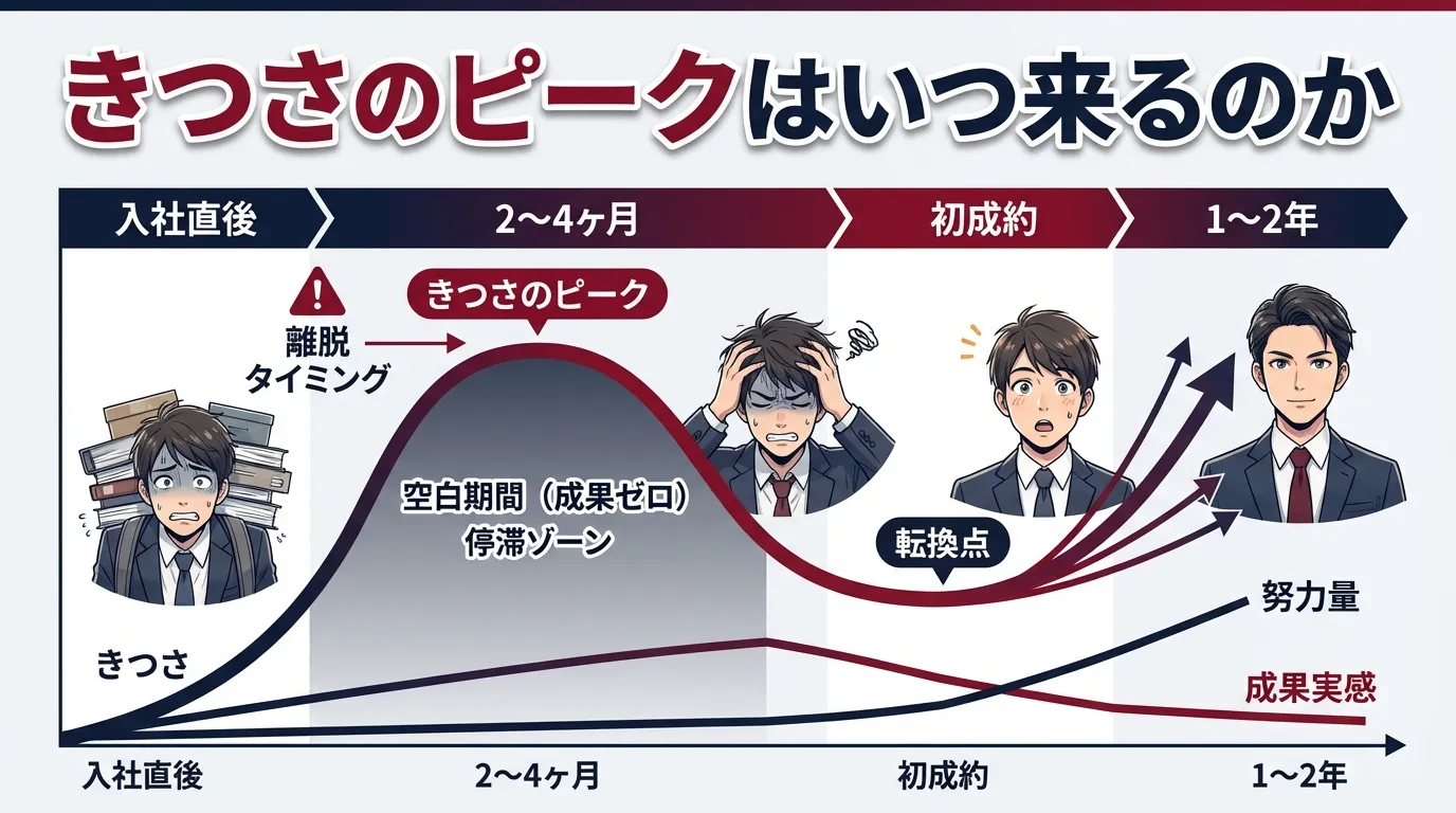きつさのピークはいつ来るのか