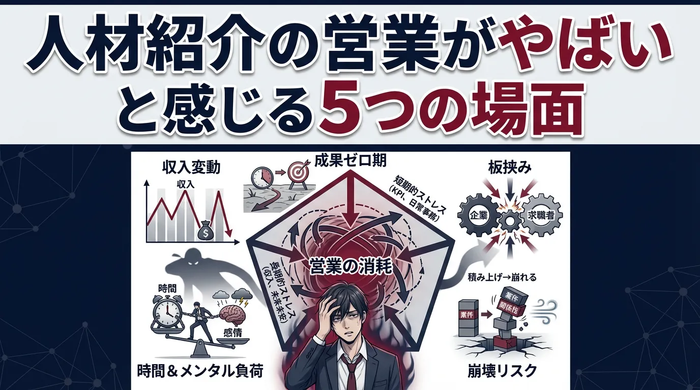 人材紹介の営業がやばいと感じる5つの場面