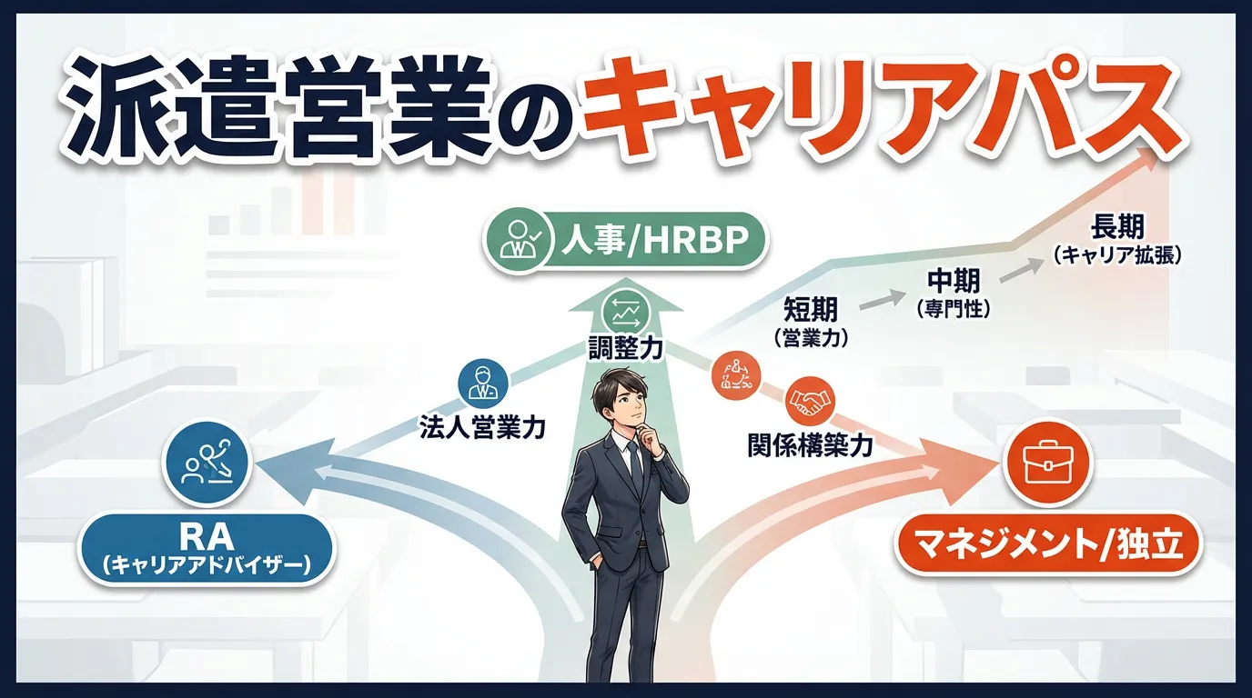 派遣営業のキャリアパス