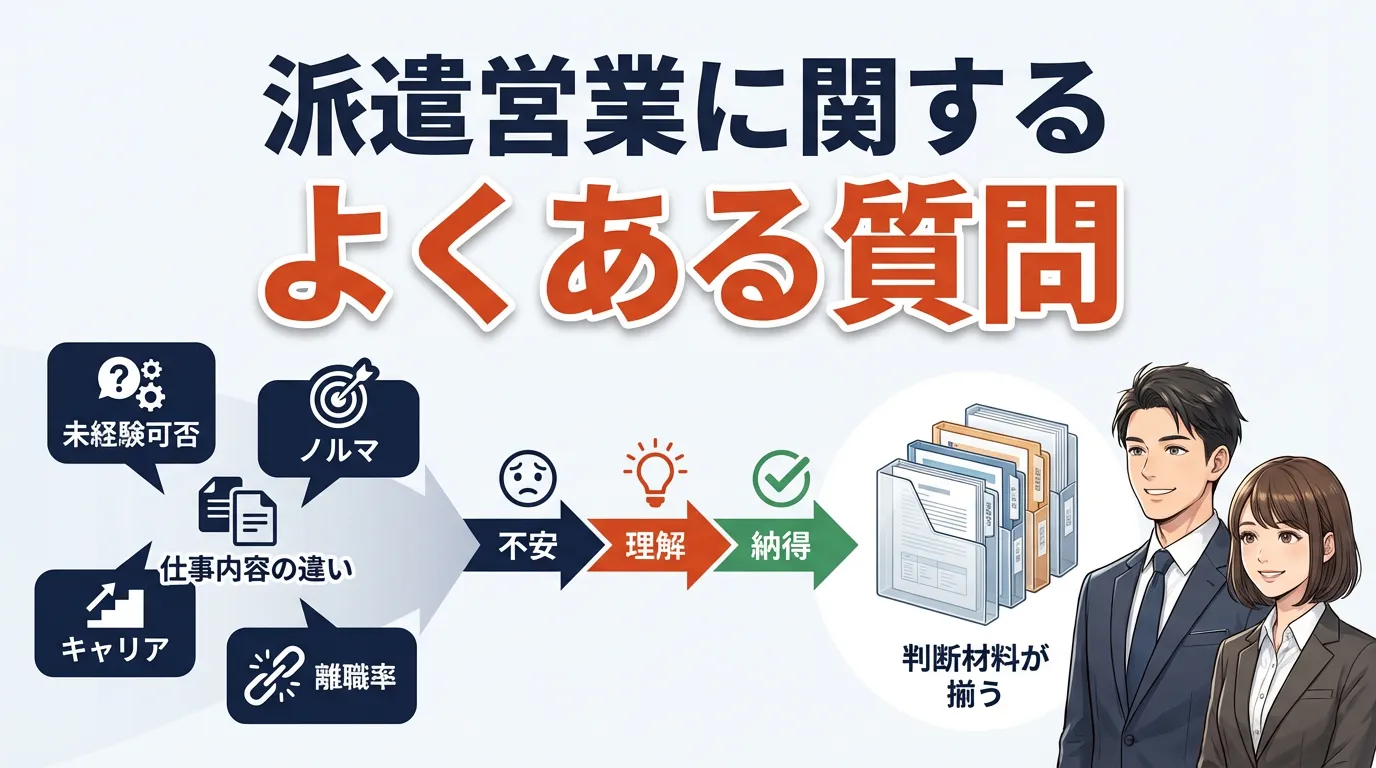 派遣営業に関するよくある質問