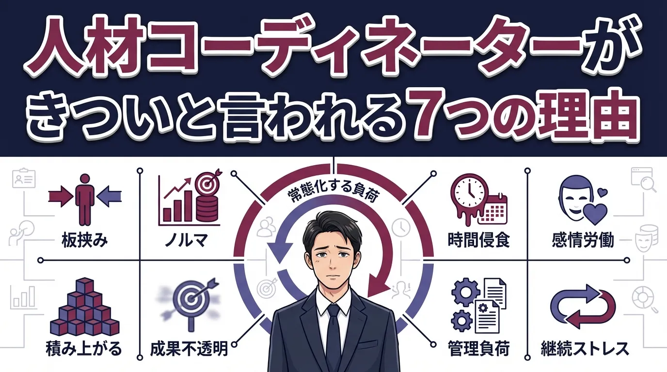人材コーディネーターがきついと言われる7つの理由