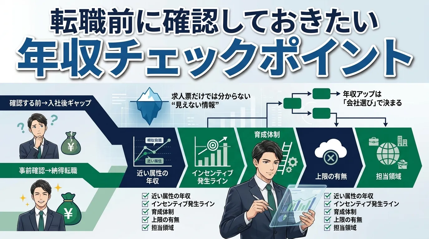 転職前に確認しておきたい年収チェックポイント