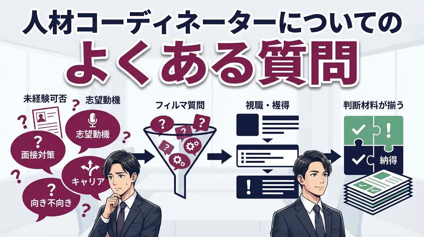 現役の人材コーディネーターへよくある質問