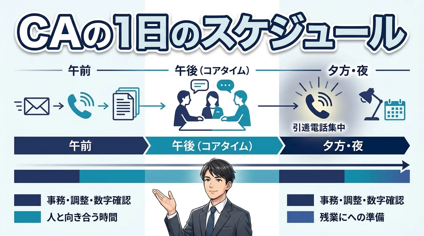 キャリアアドバイザーの1日のスケジュール