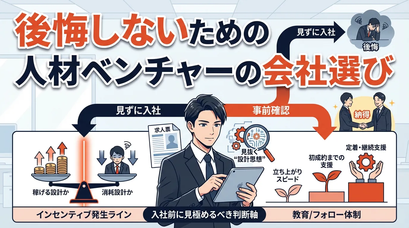 後悔しないための人材ベンチャーの会社選び