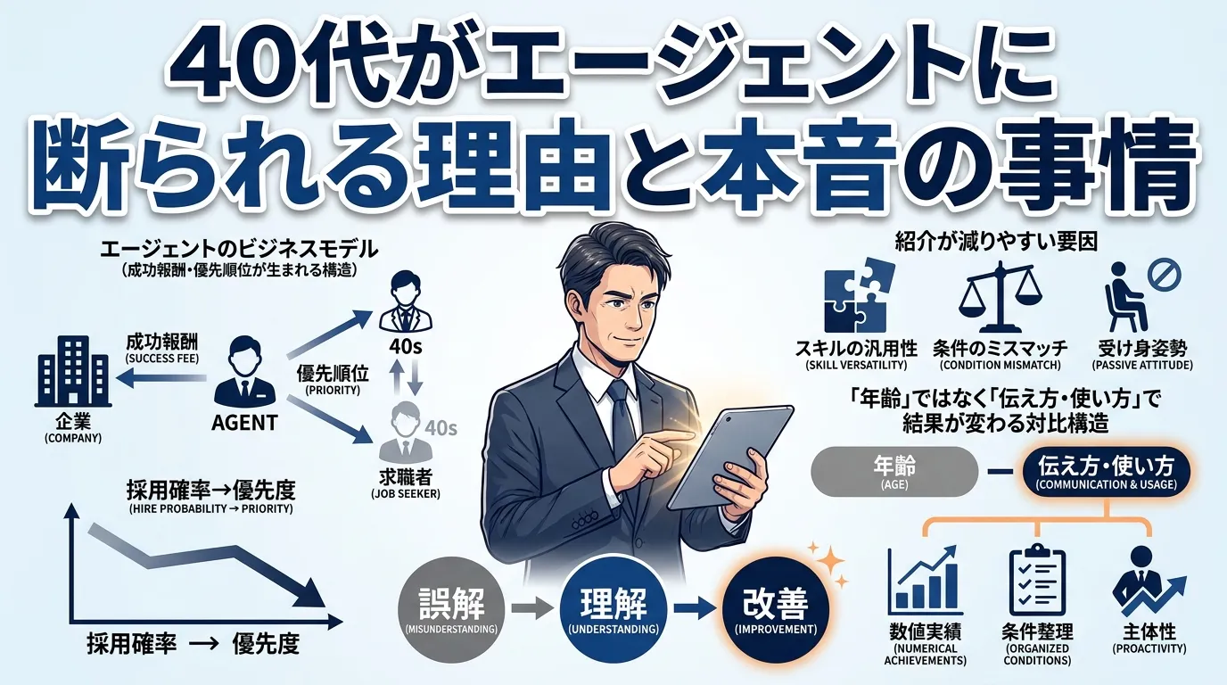 40代がエージェントに断られる理由と本音の事情