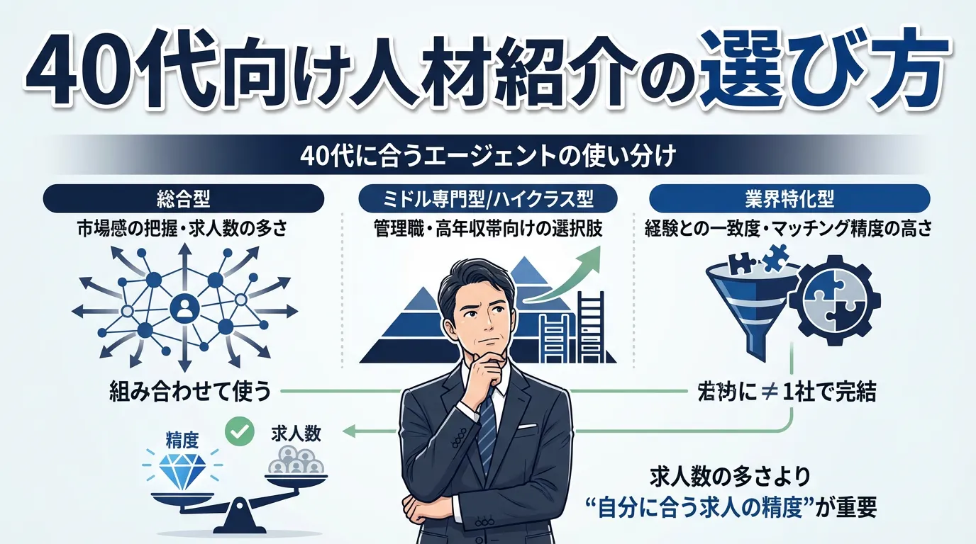 40代向け人材紹介の選び方