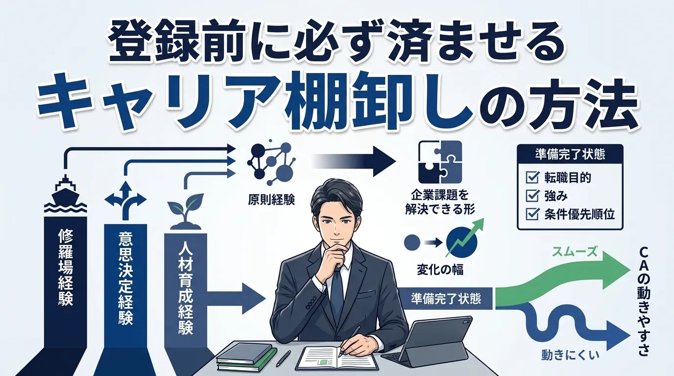 登録前に必ず済ませるキャリア棚卸しの方法