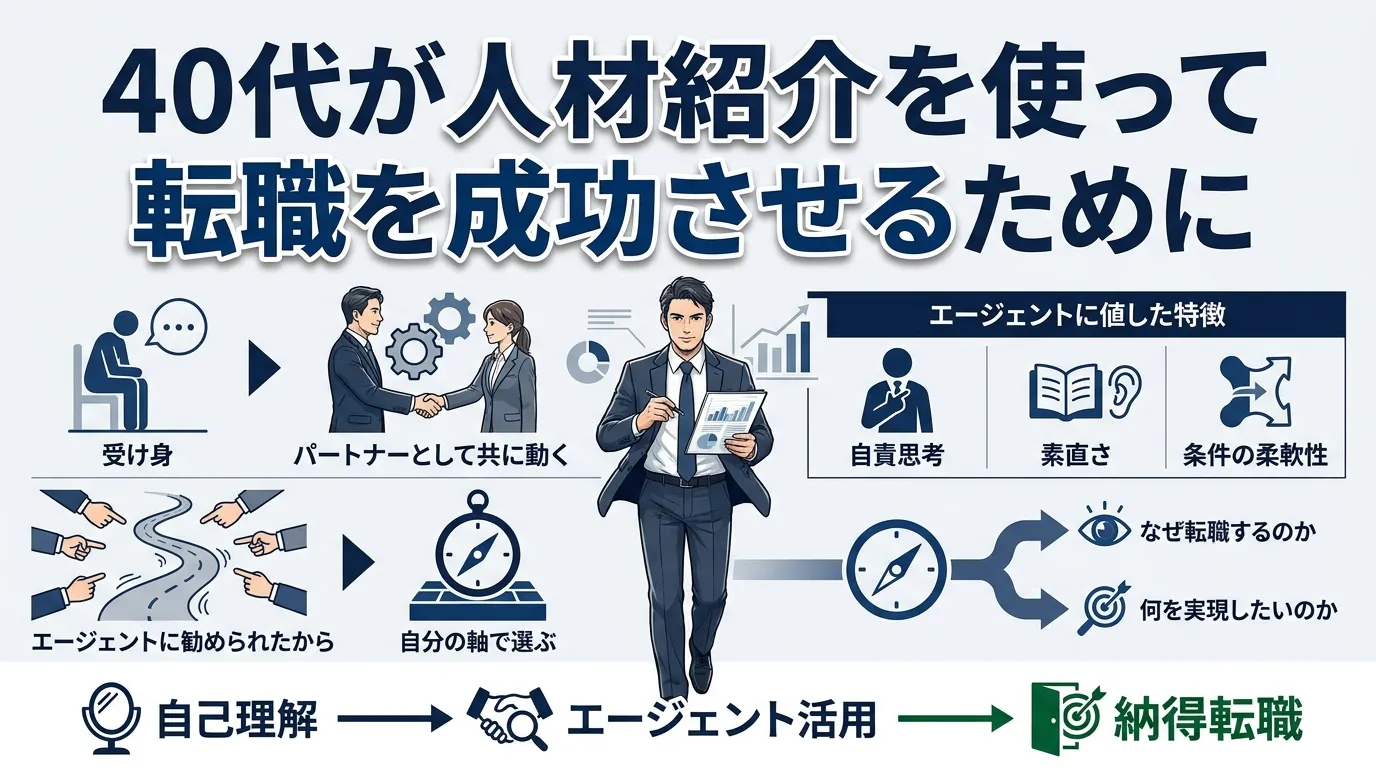 40代が人材紹介を使って転職を成功させるために