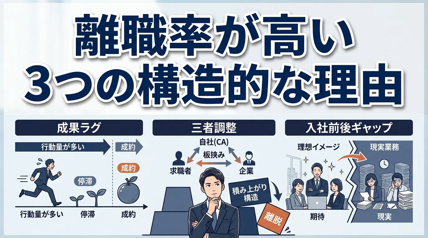 離職率が高い3つの構造的な理由