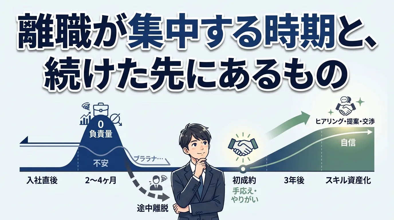 離職が集中する時期と、続けた先にあるもの