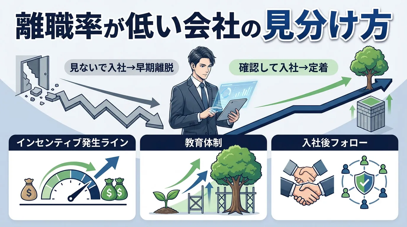 離職率が低い会社の見分け方