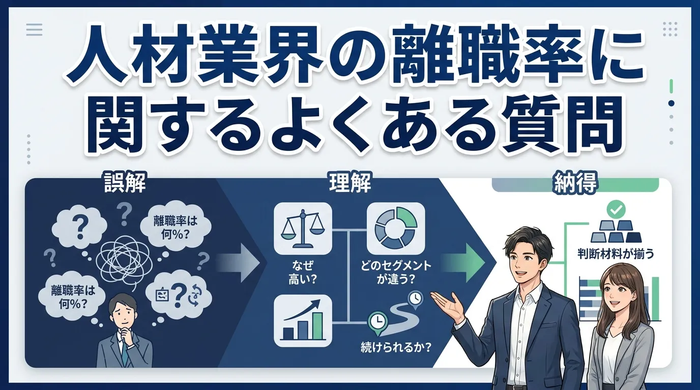 人材業界の離職率に関するよくある質問