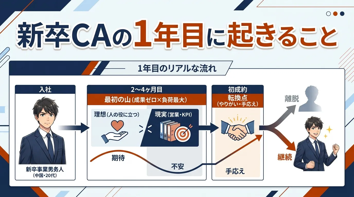 新卒キャリアアドバイザーの1年目に起きること