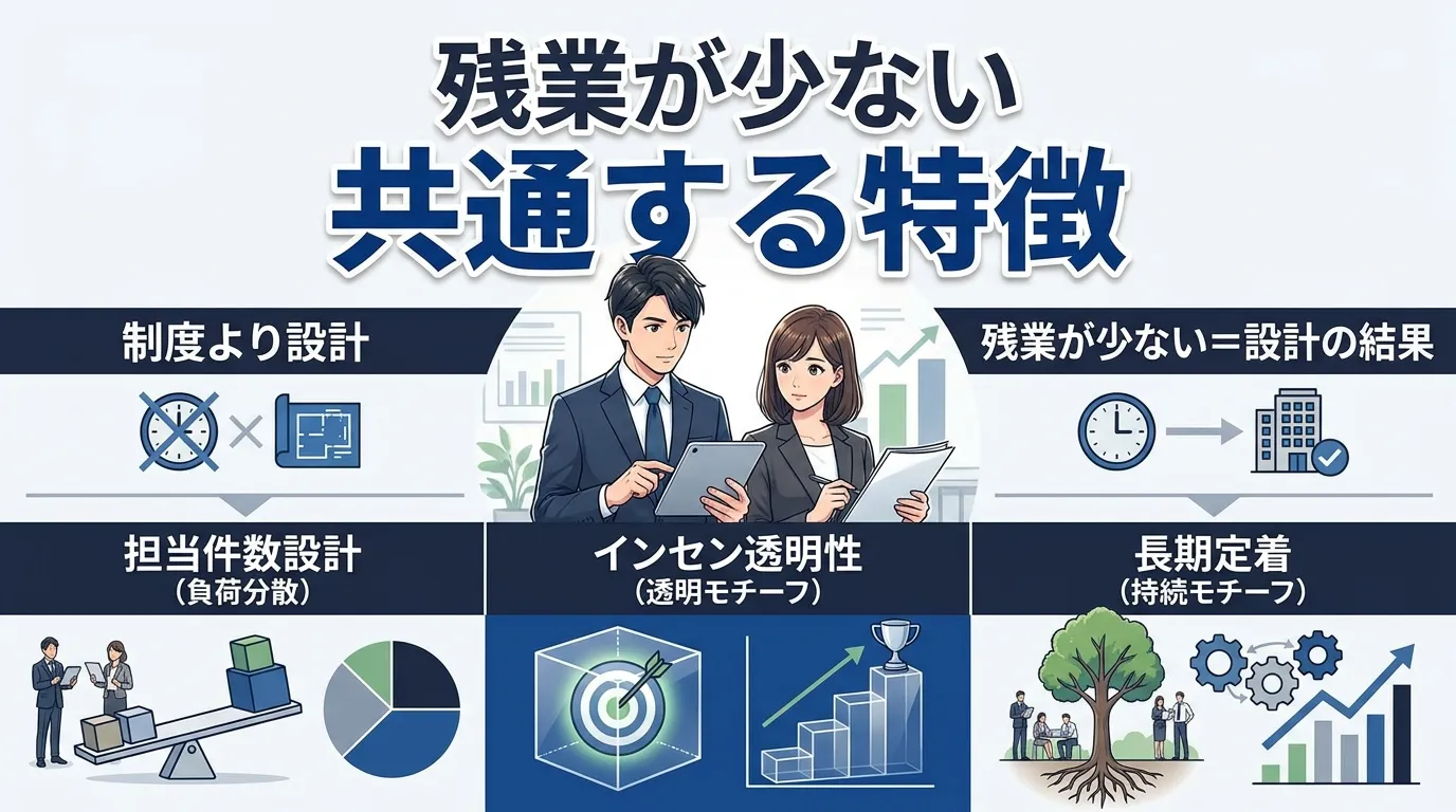 残業が少ない人材企業に共通する特徴
