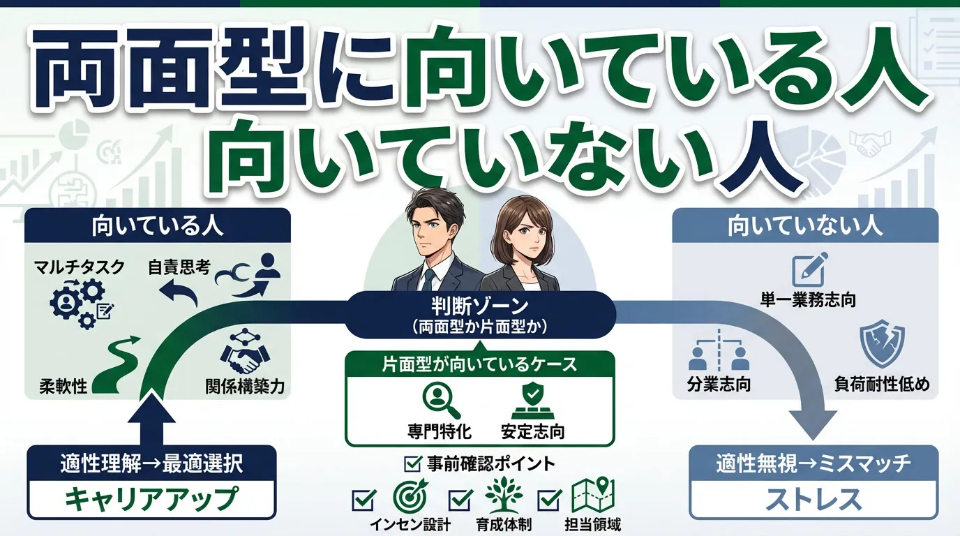 両面型に向いている人・向いていない人