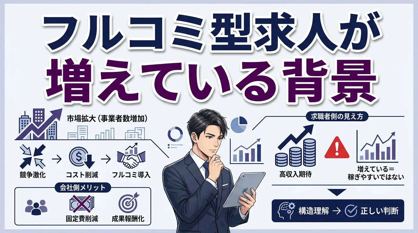 フルコミッション型求人が増えている背景