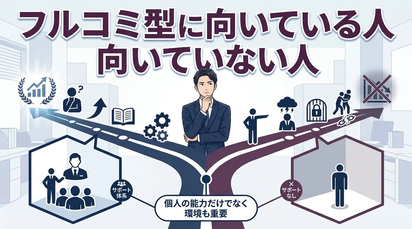 フルコミッション型に向いている人・向いていない人