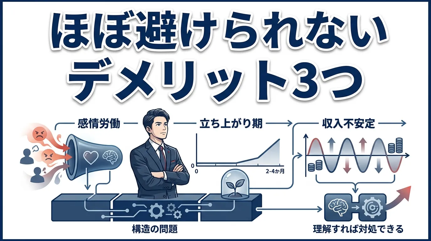 業界構造上「ほぼ避けられない」デメリット3つ