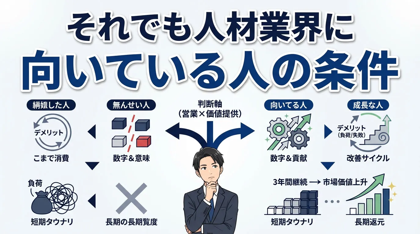 それでも人材業界に向いている人の条件