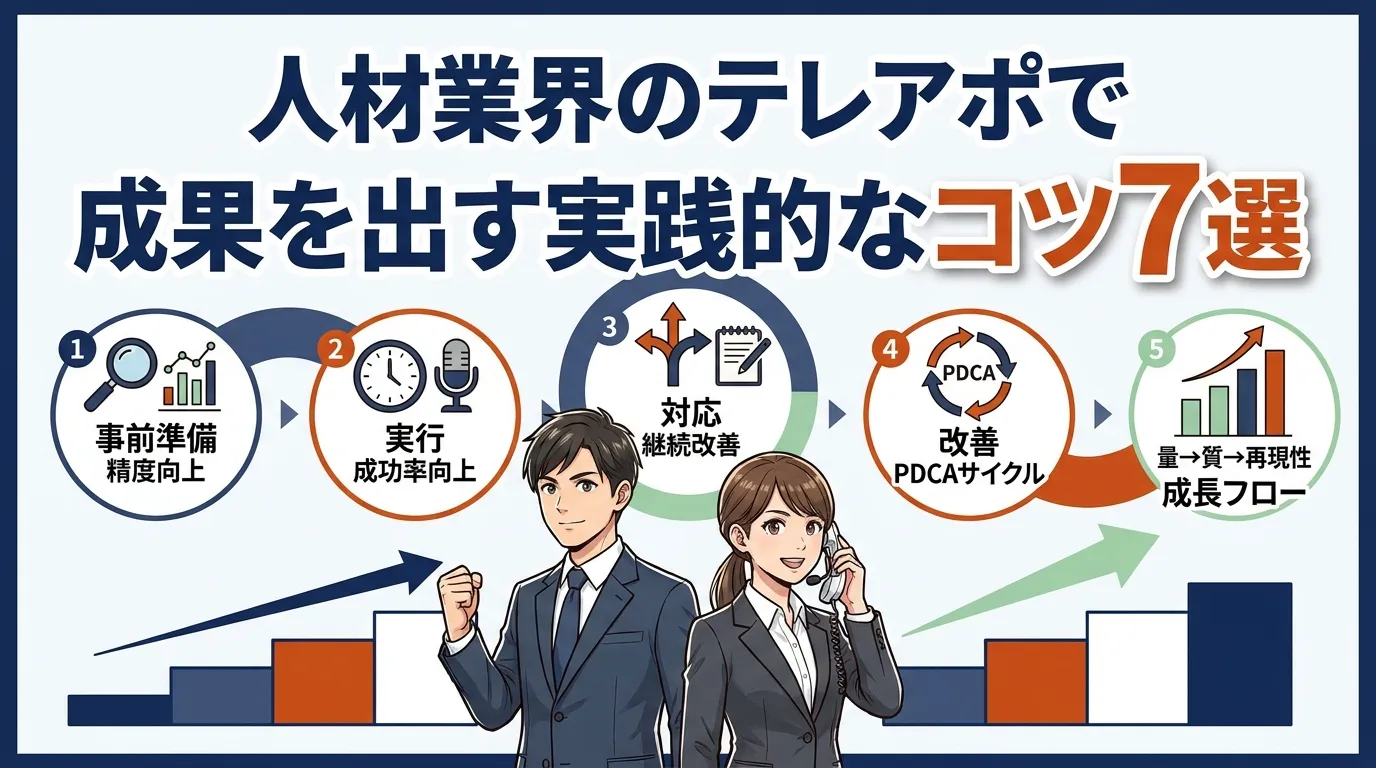人材業界のテレアポで成果を出す実践的なコツ7選