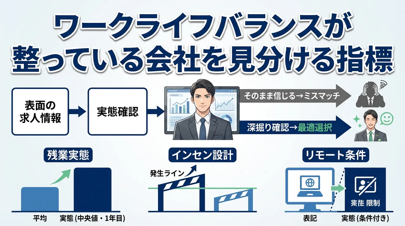 ワークライフバランスが整っている会社を見分ける5つの指標