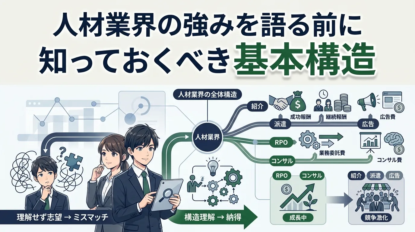 人材業界の強みを語る前に知っておくべき基本構造