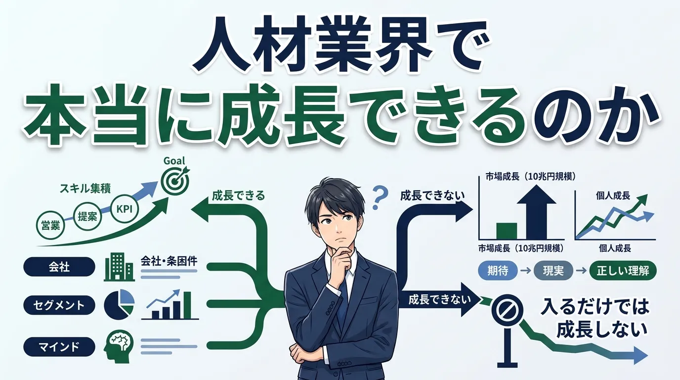人材業界で本当に成長できるのか？
