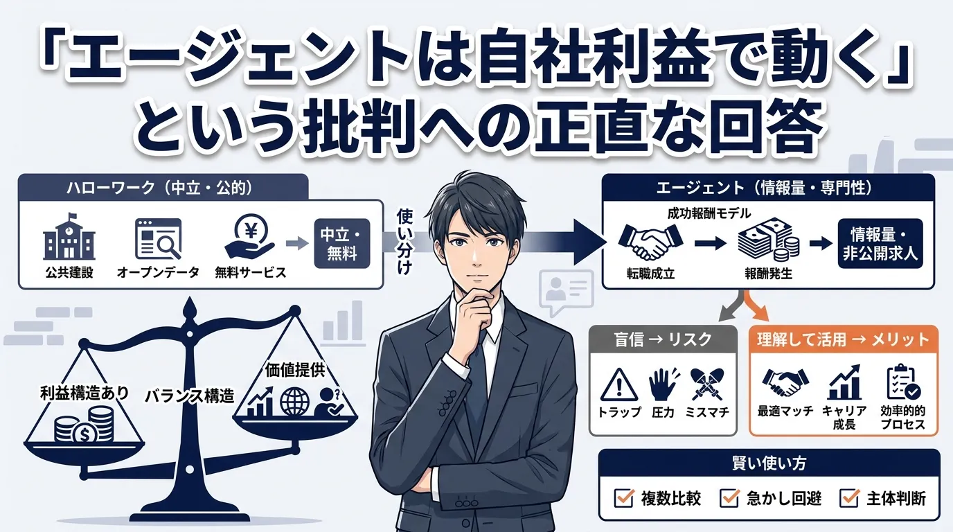 「エージェントは自社利益で動く」批判への正直な回答