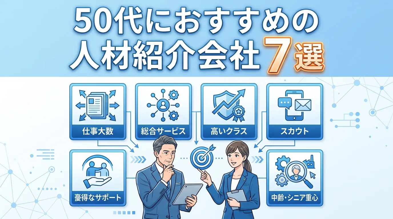 50代におすすめの人材紹介会社7選