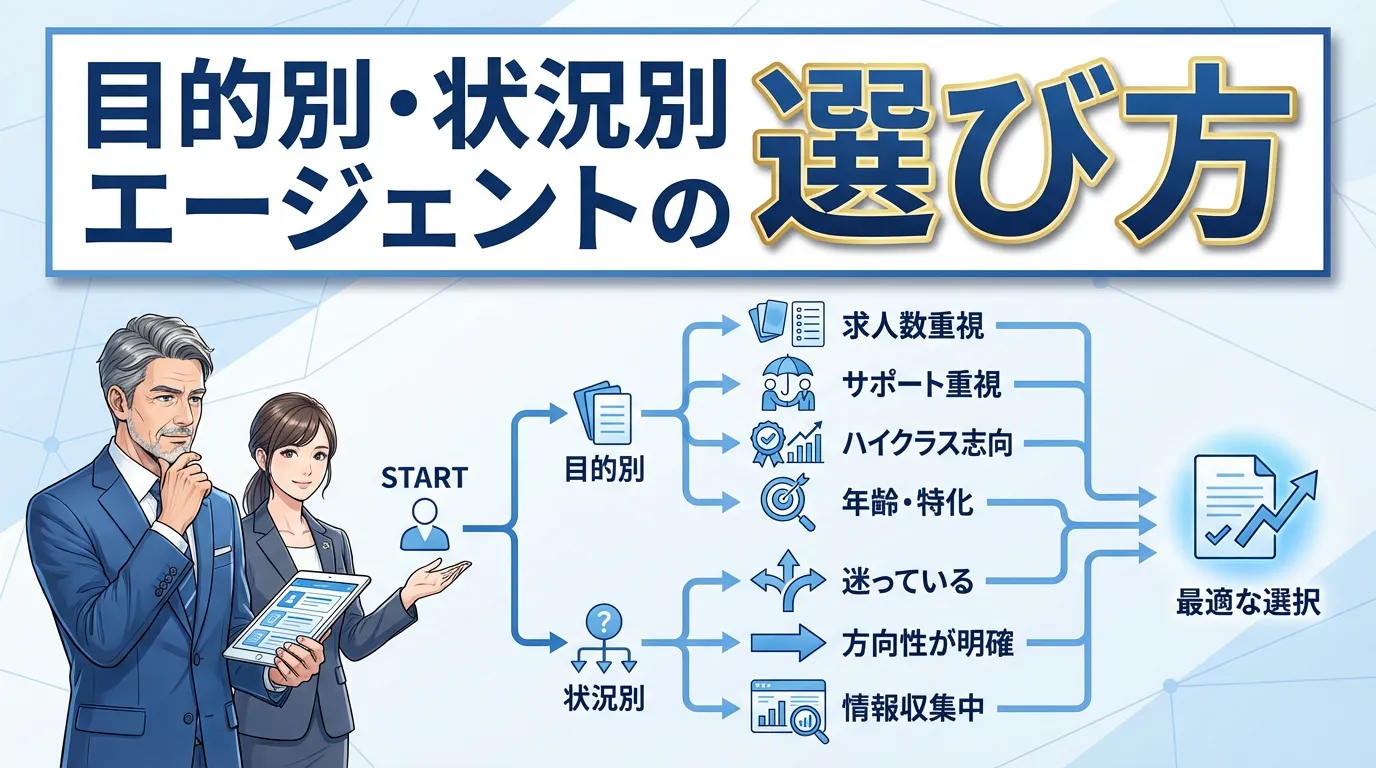 目的別・状況別エージェントの選び方