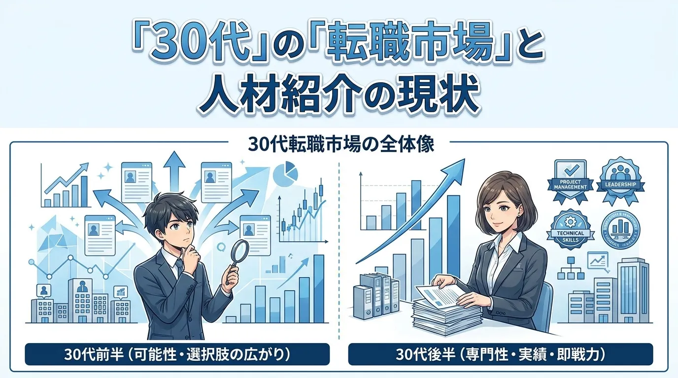 30代の転職市場と人材紹介の現状