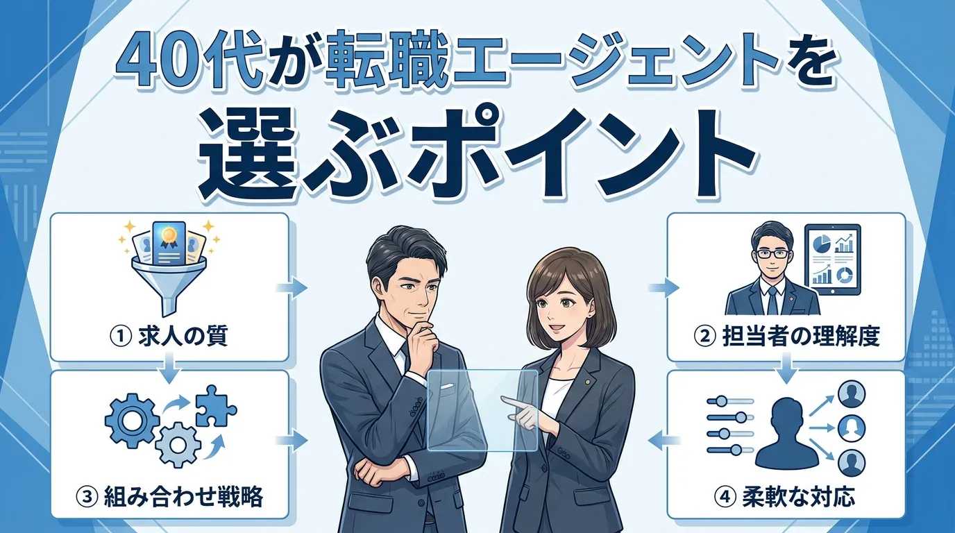 40代が転職エージェントを選ぶポイント