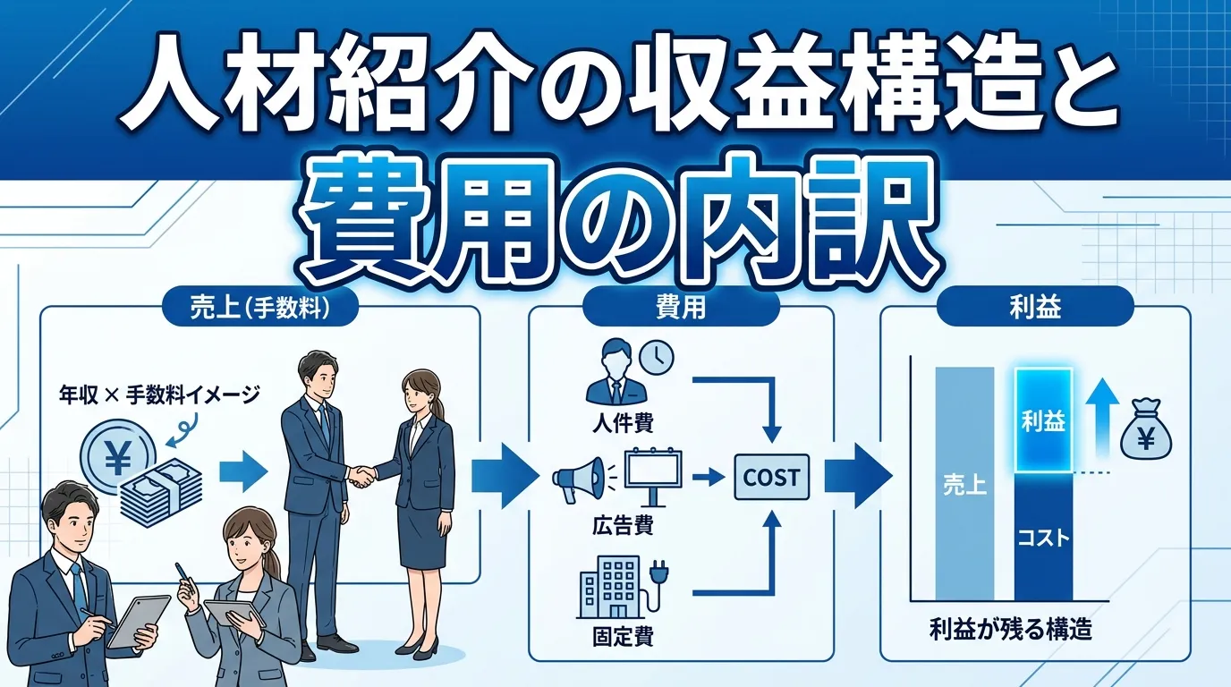 人材紹介の収益構造と費用の内訳