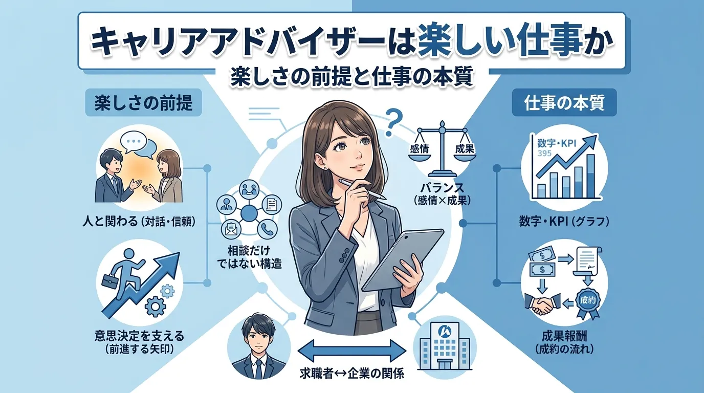 キャリアアドバイザーは楽しい仕事か