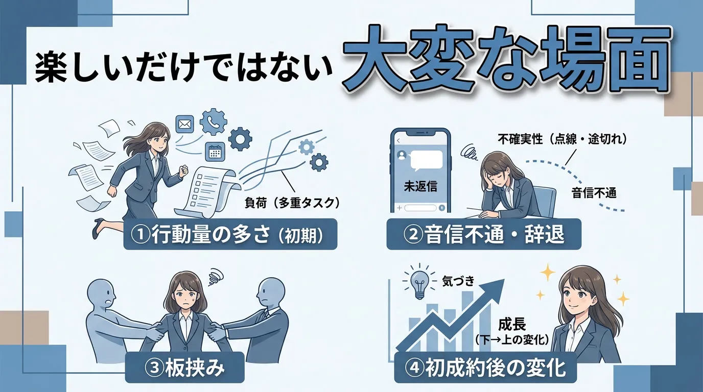 楽しいだけではない大変な場面