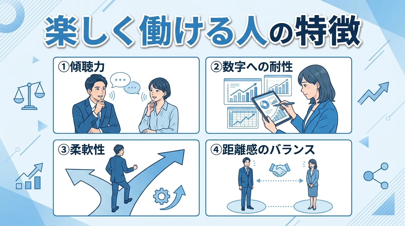 楽しく働ける人の特徴