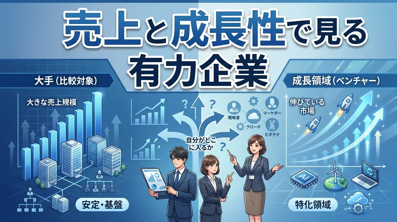 売上と成長性で見る有力企業