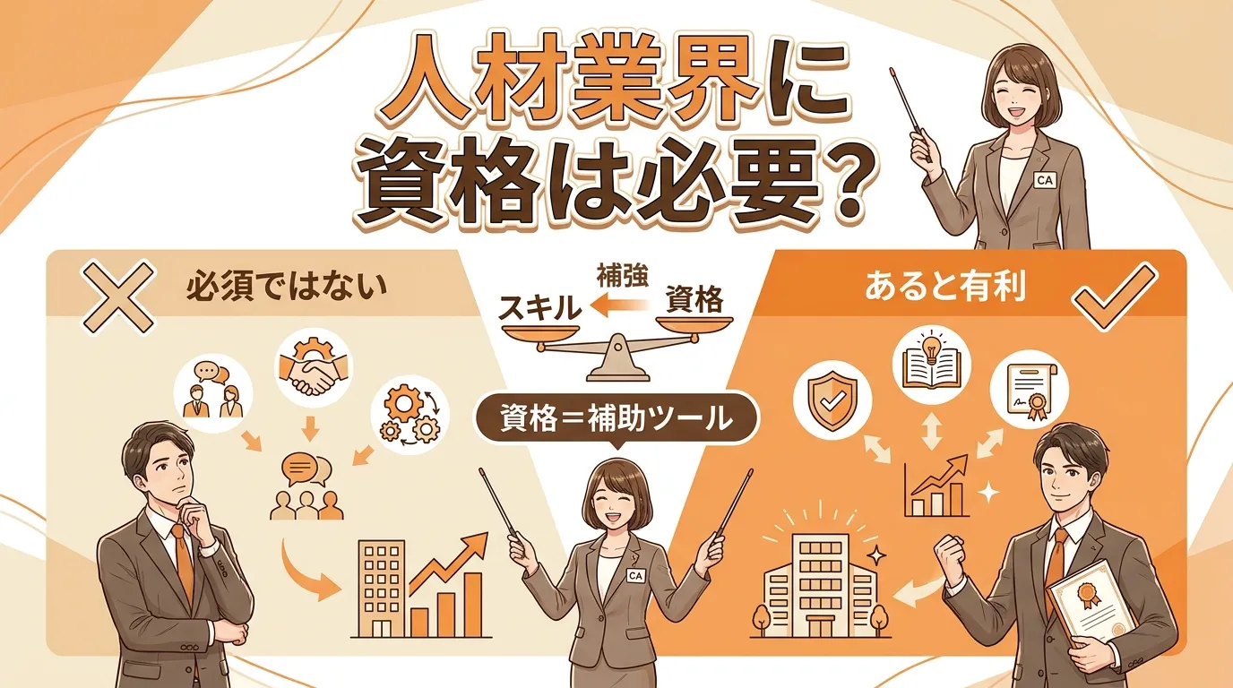 人材業界に資格は必要？