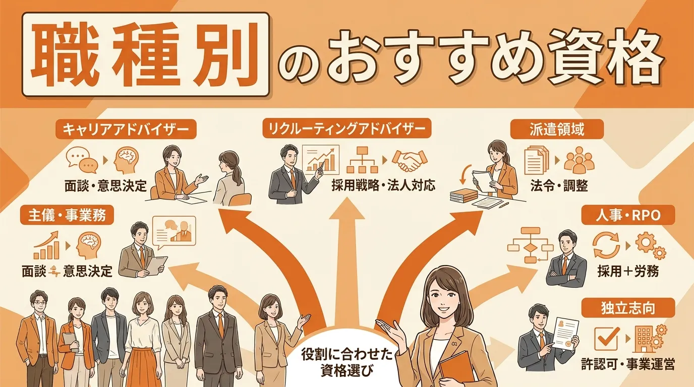 職種別におすすめ資格を選ぶ