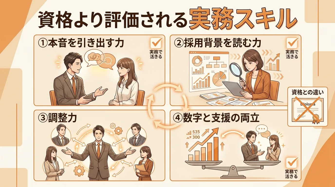 資格より評価される実務スキル