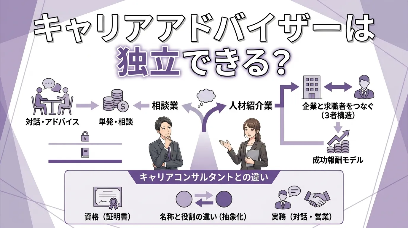 キャリアアドバイザーは独立できる？

