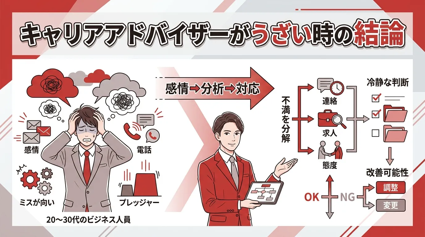 キャリアアドバイザーがうざい時の結論